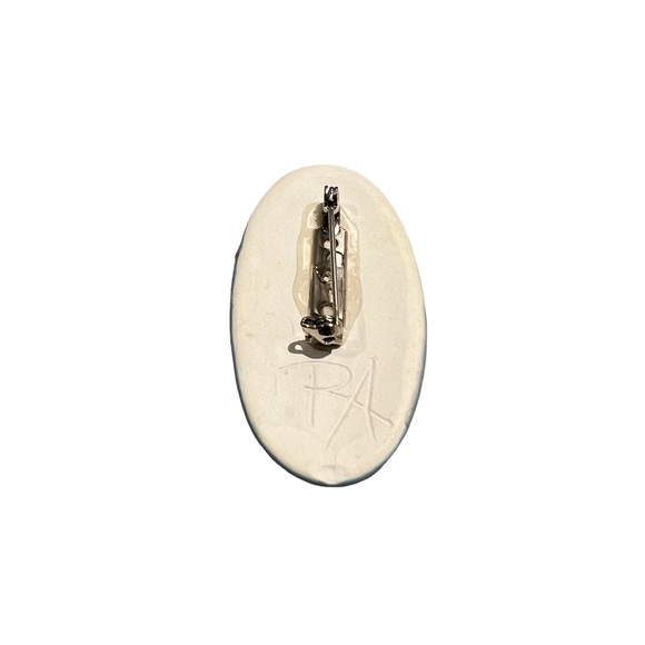 Ceramic brooch - Picture 3 of 5